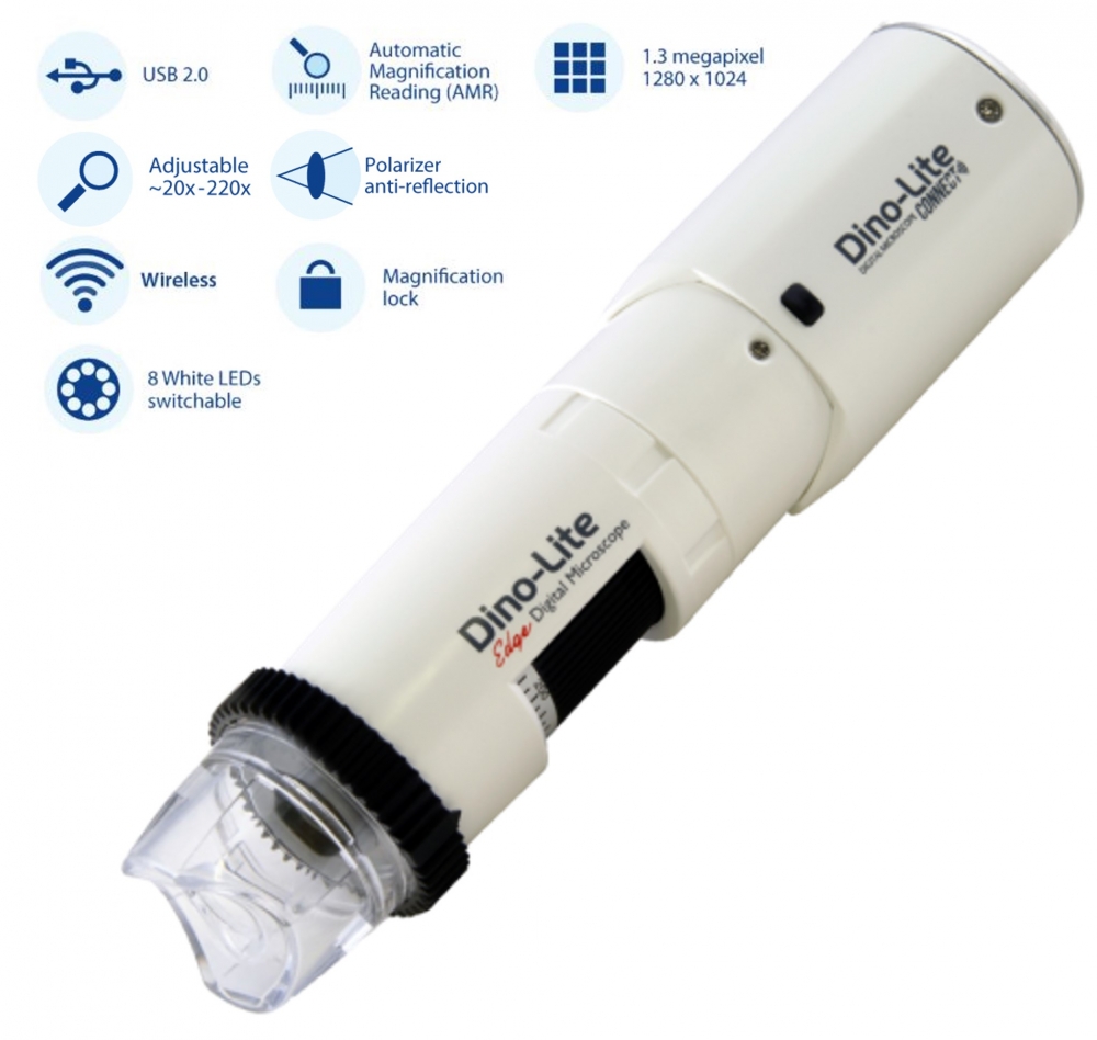 MEDLW4N Pro CapillaryScope 200X, trådløs, pol og 1,3 MP