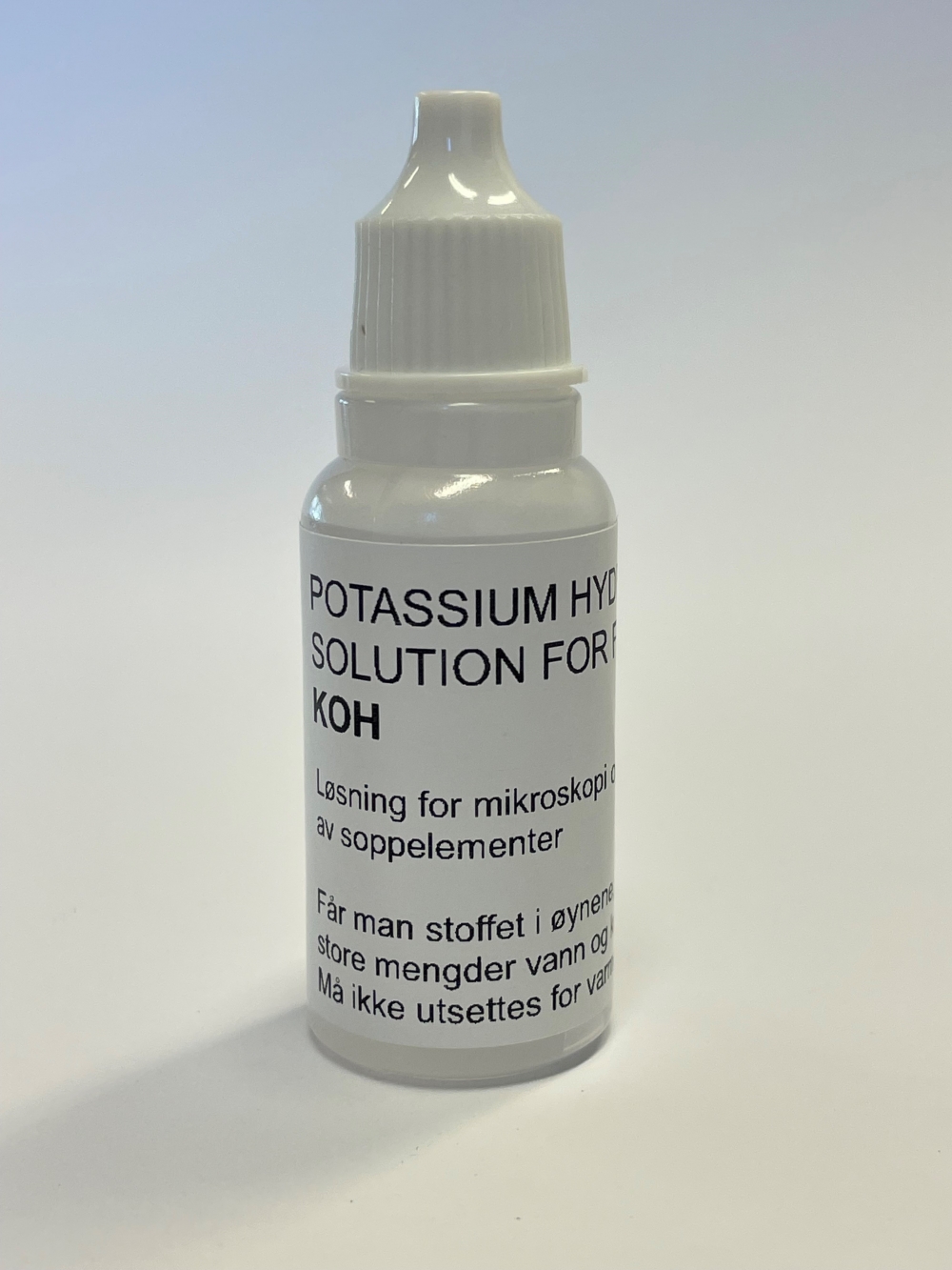 KOH - Potassium Hydroxide 15 ml. LEVERING CA. UKE 45